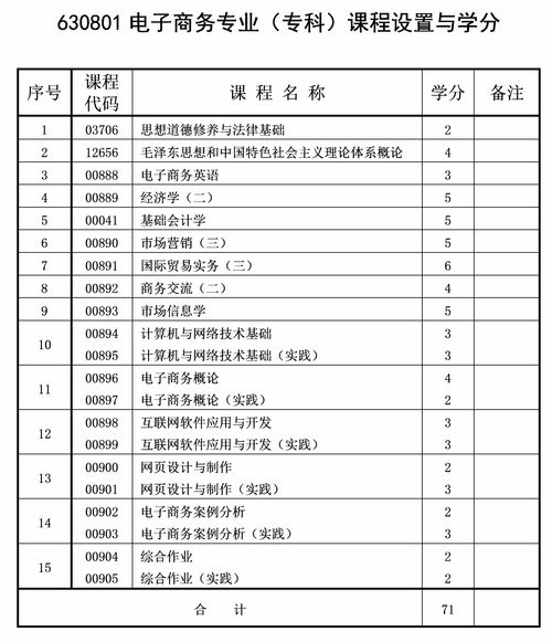 大专自学电子商务专业